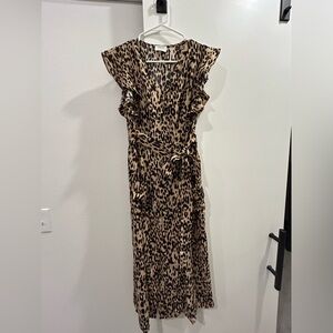 Sienna Sky animal print midi dress